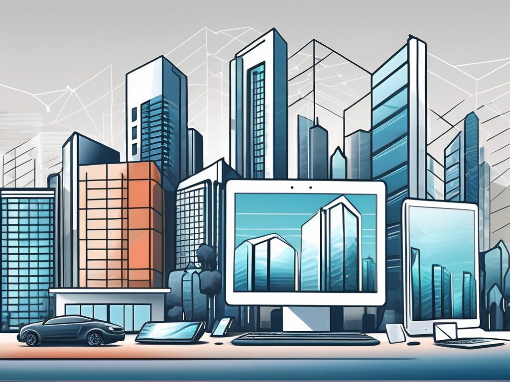 Various digital devices like a laptop