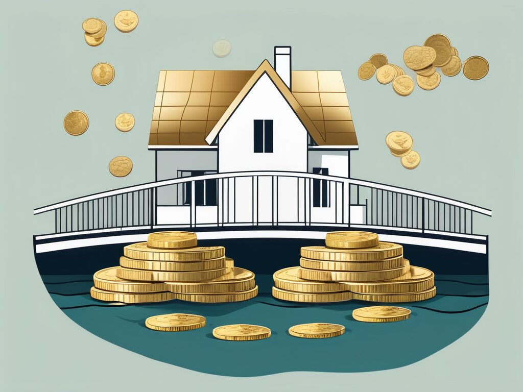 A symbolic bridge over a body of water