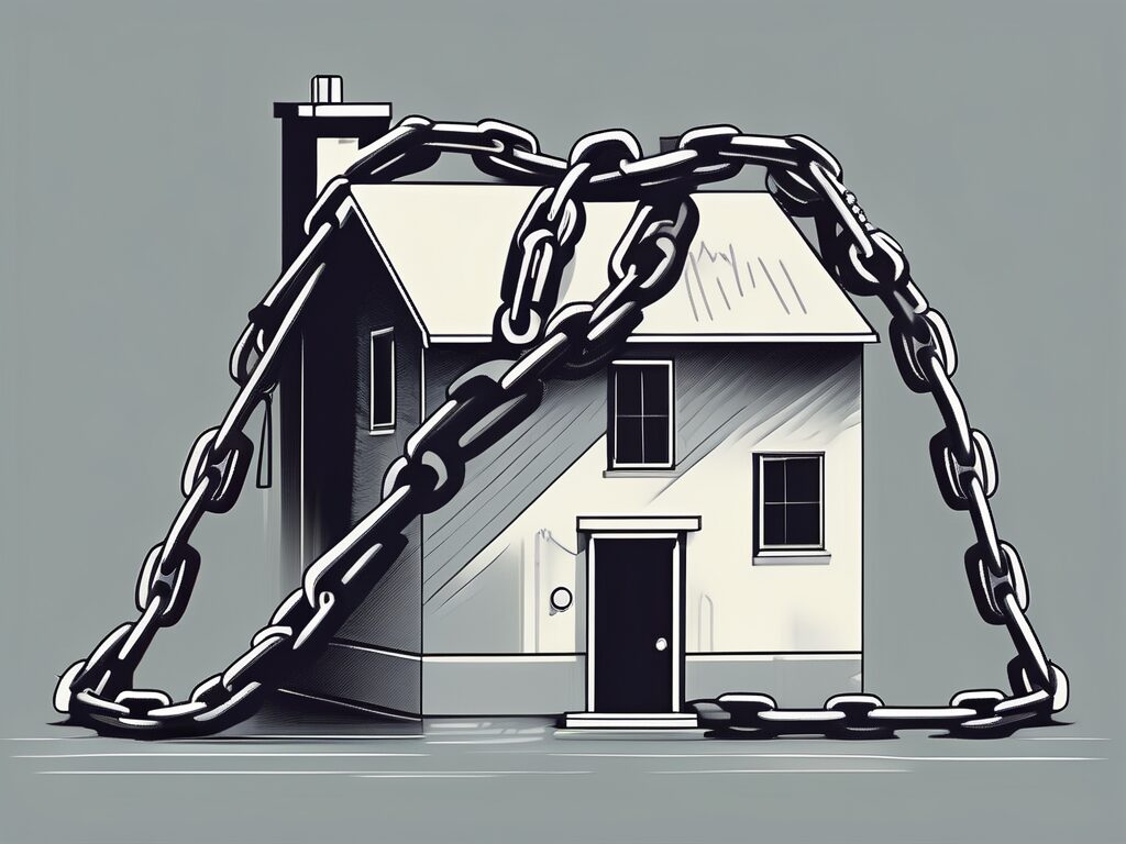 A house with a large