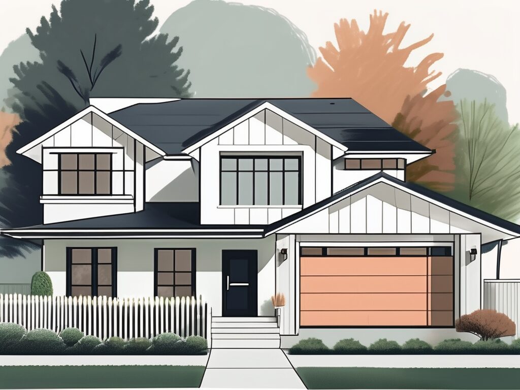 A home undergoing various improvements such as a fresh coat of paint