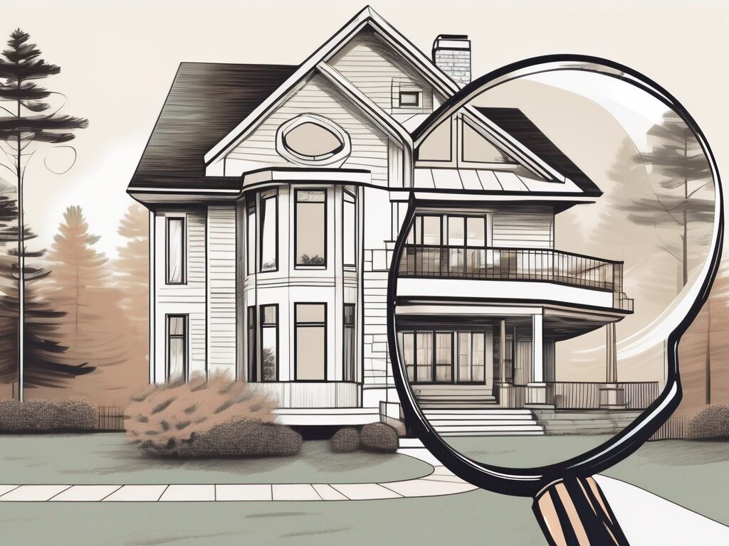 A magnifying glass hovering over a well-detailed