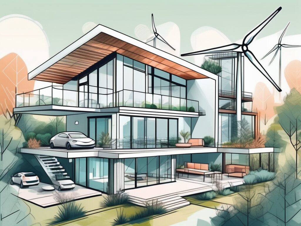 A variety of modern homes with futuristic features