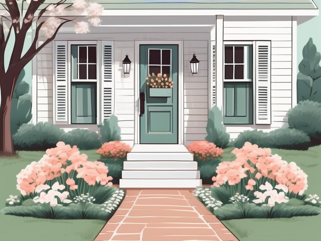 A charming house with freshly painted shutters