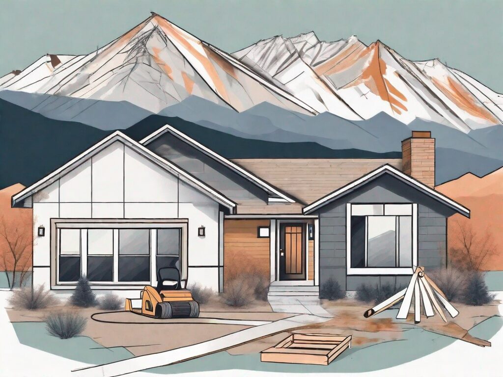 A traditional salt lake city home mid-flip