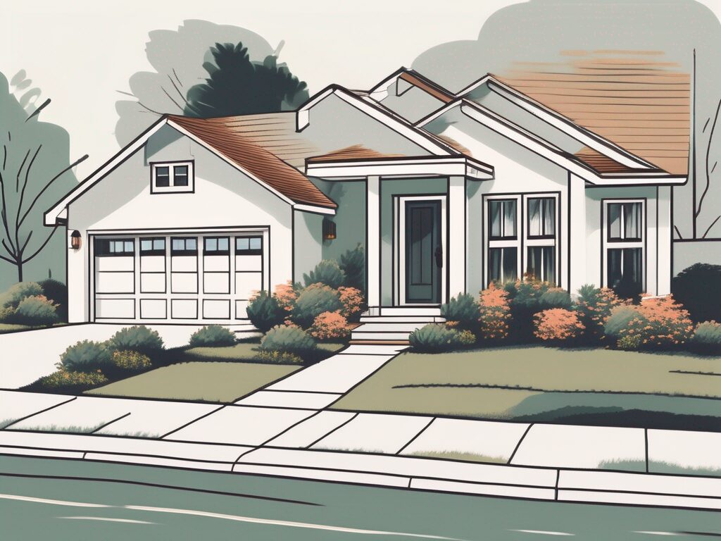 A charming house with well-kept landscaping