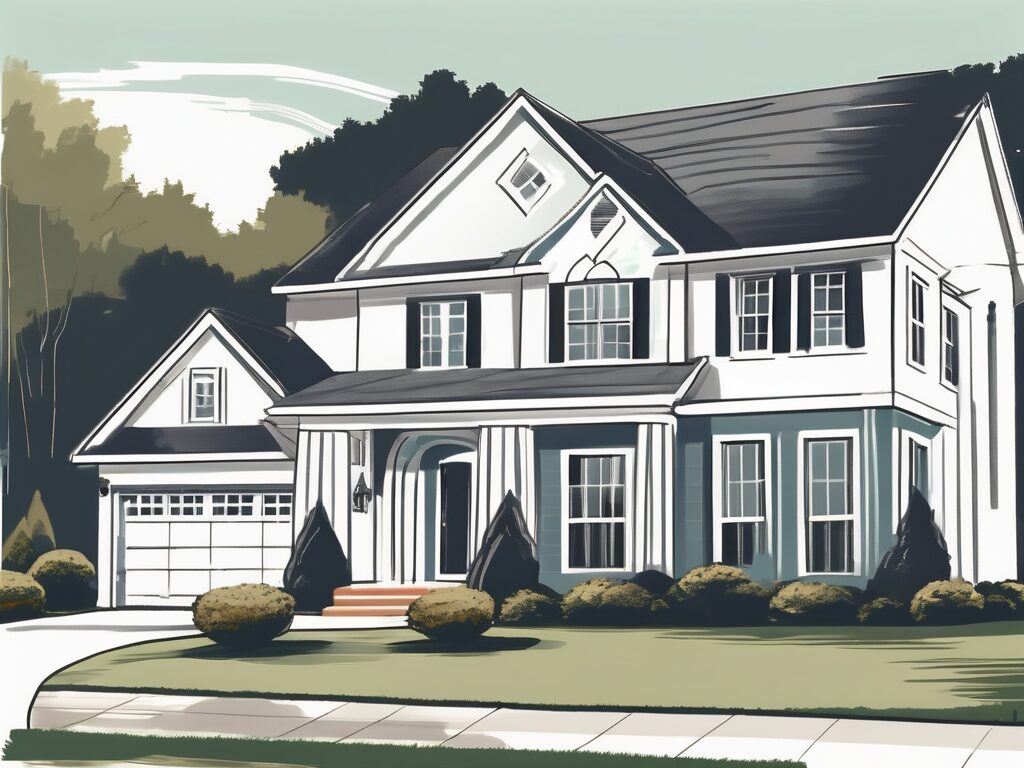 An attractive virginia gardens home with a well-manicured lawn