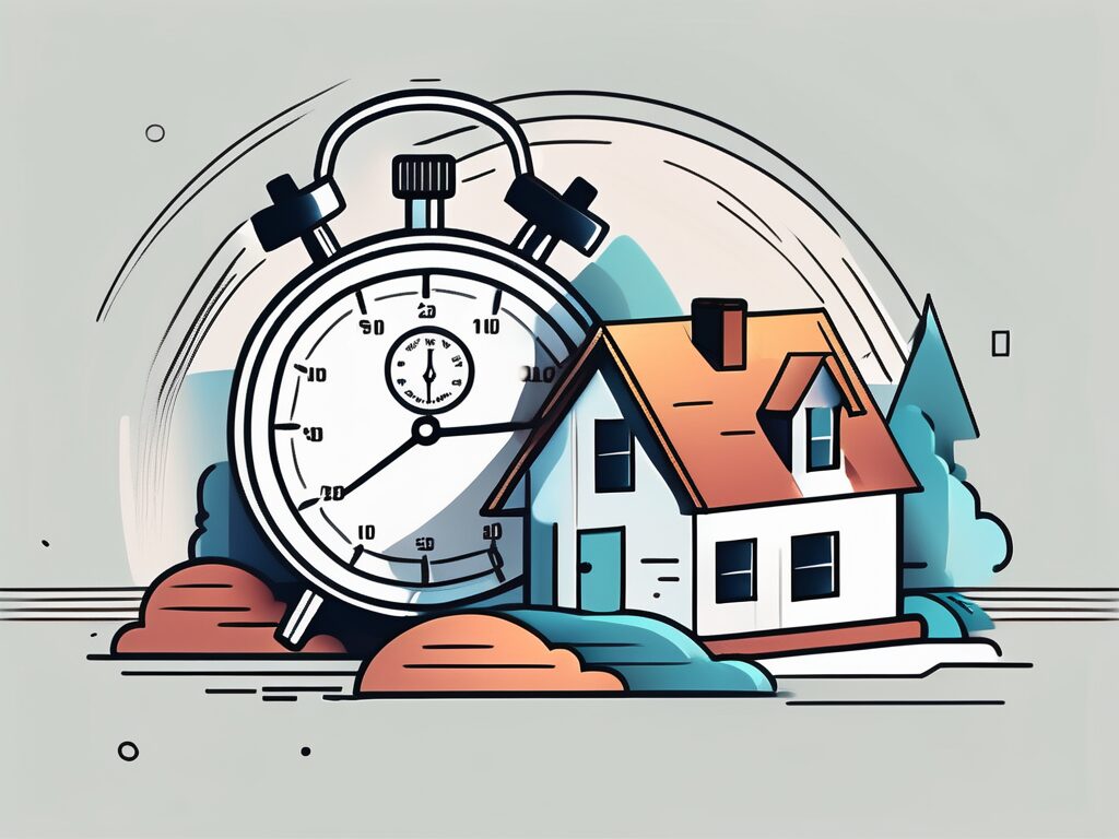 A home with a price tag hanging off of it