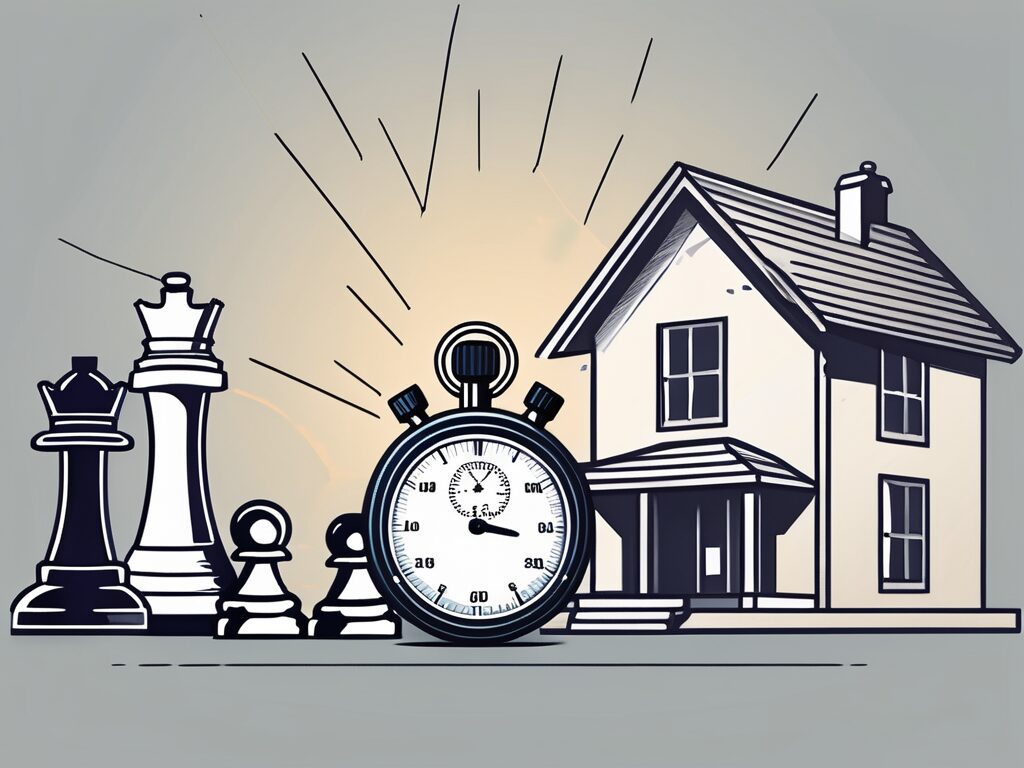 A house in deland with a price tag hanging off it