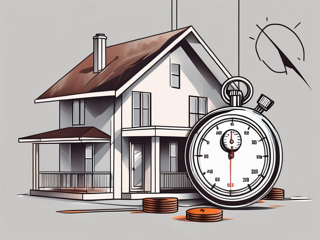 A house in dunedin with a price tag hanging off it