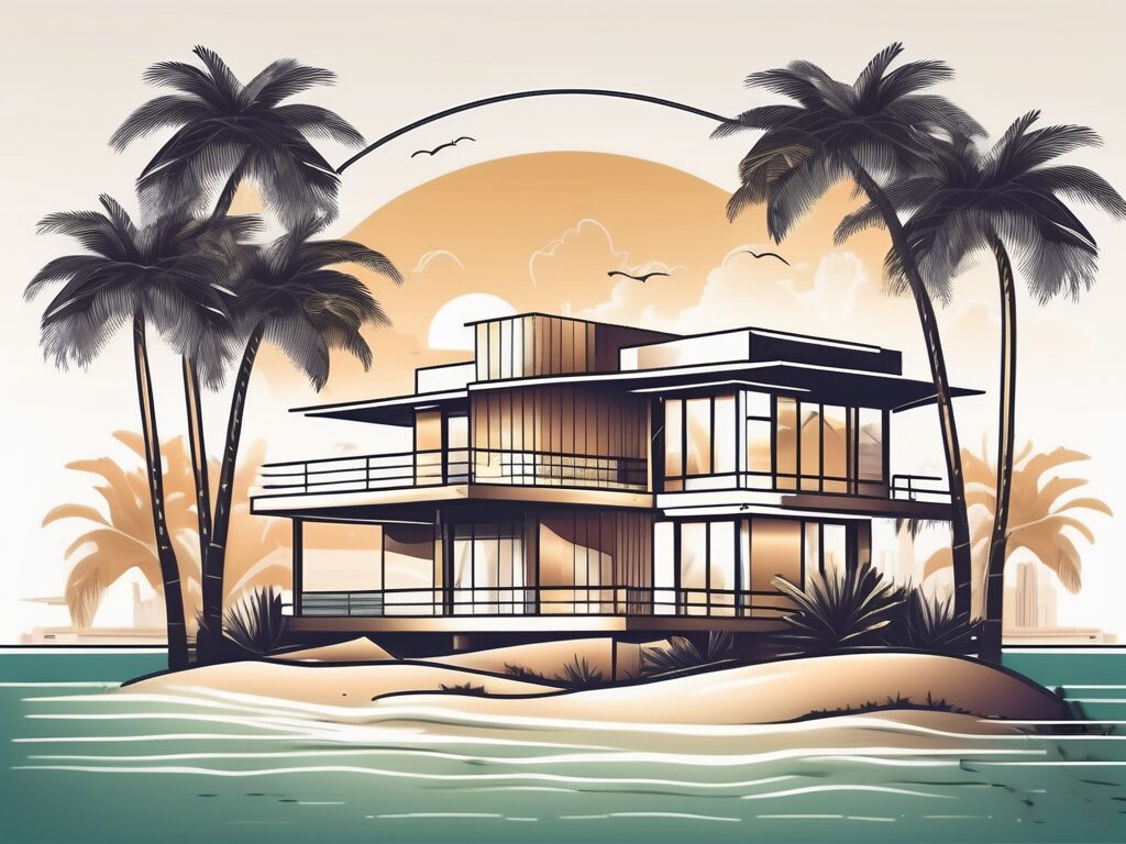 A beautiful house in golden beach with a price tag hanging