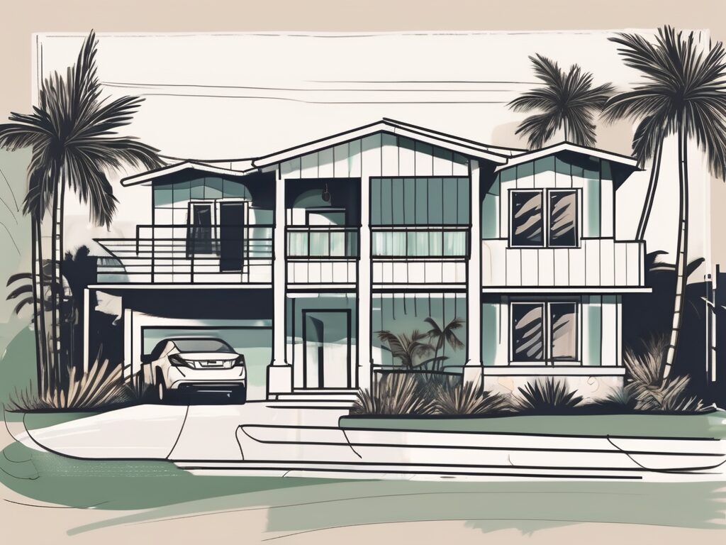 A well-maintained house in holmes beach with a price tag hanging off it