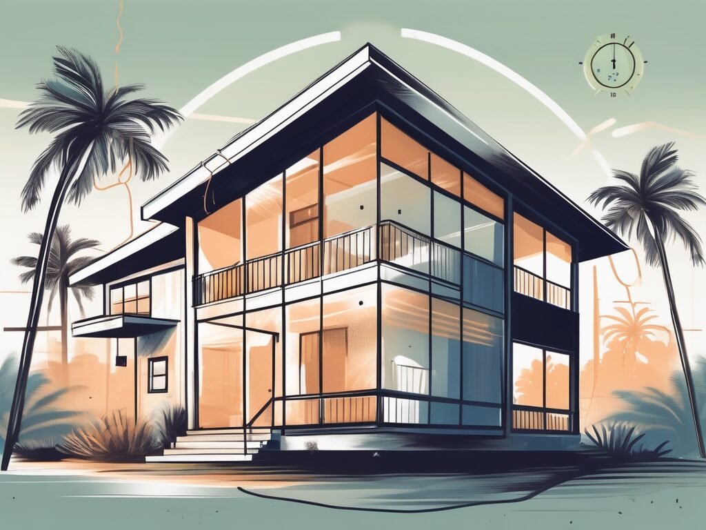 A charming house in hypoluxo with a price tag hanging off it