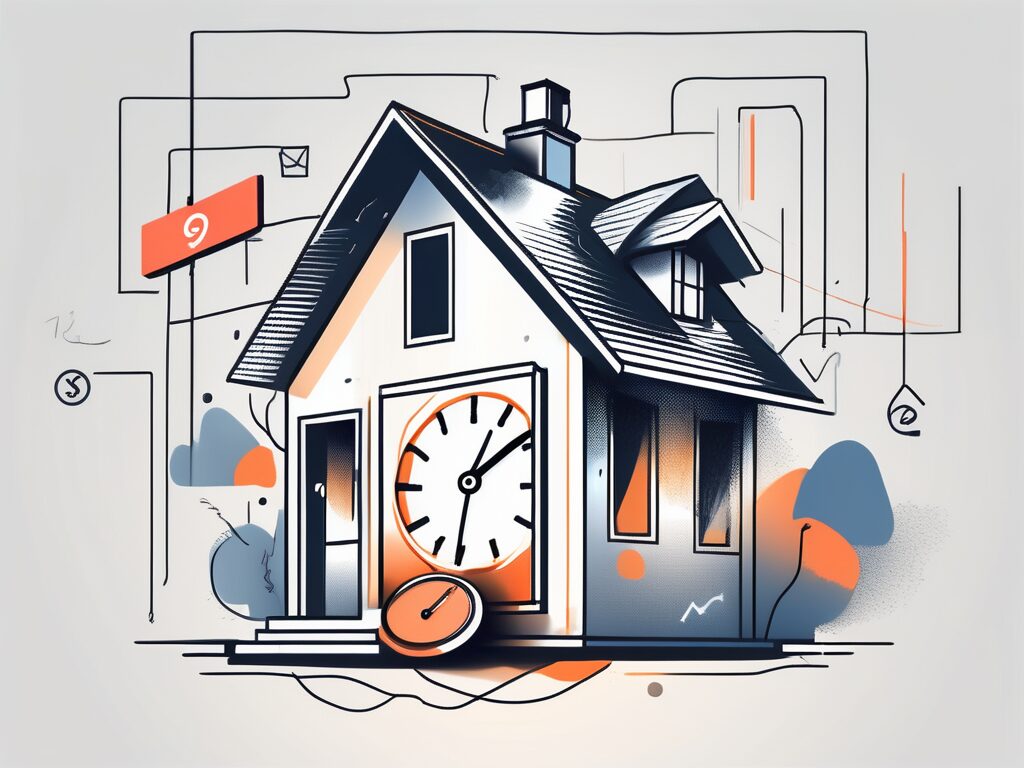 A house in milton with a price tag hanging off it