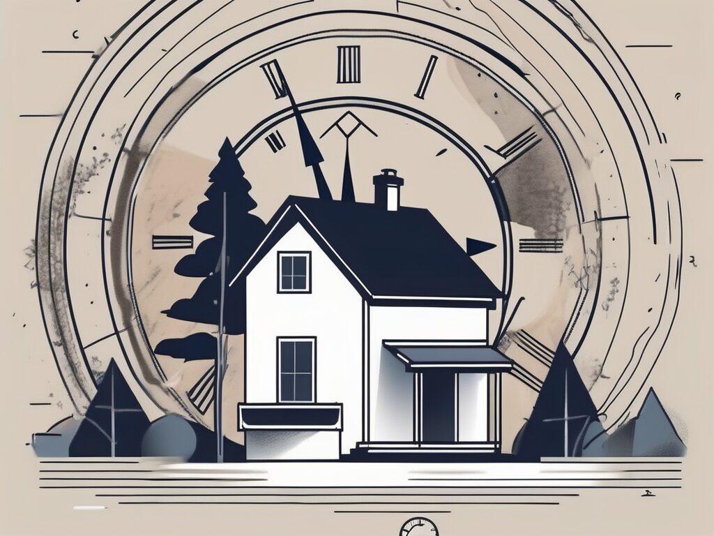 A house in pomona park with a price tag hanging from it