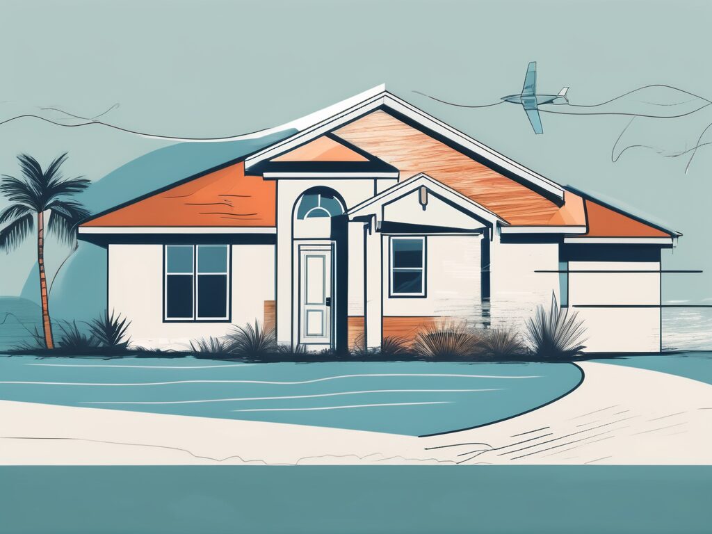 A picturesque ponce inlet home with a price tag hanging from it