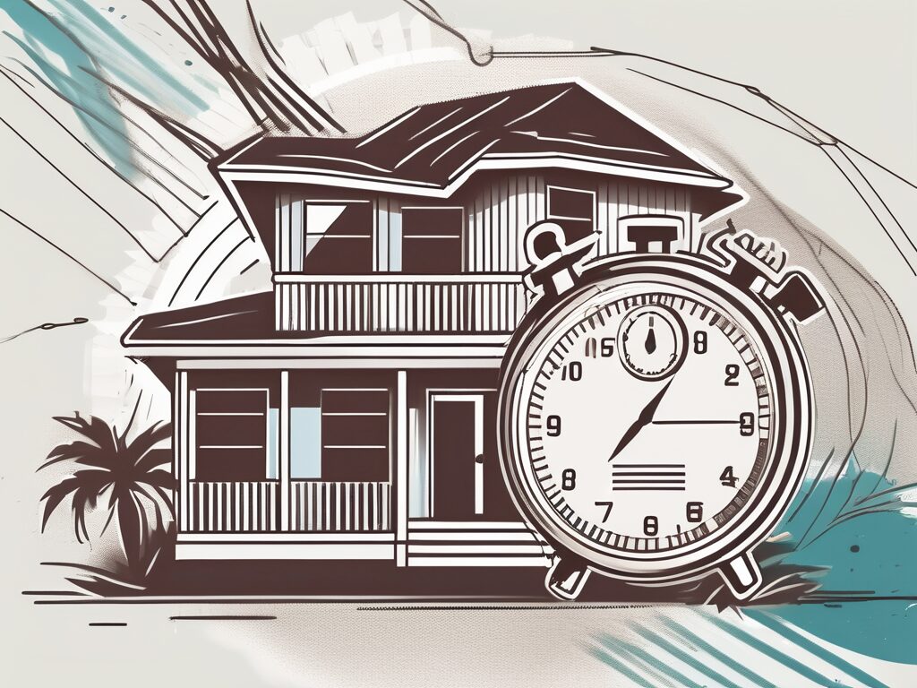 A house in redington shores with a price tag hanging off it