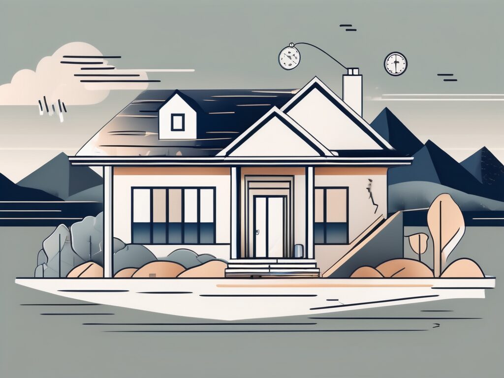 A well-maintained house with a price tag hanging off it