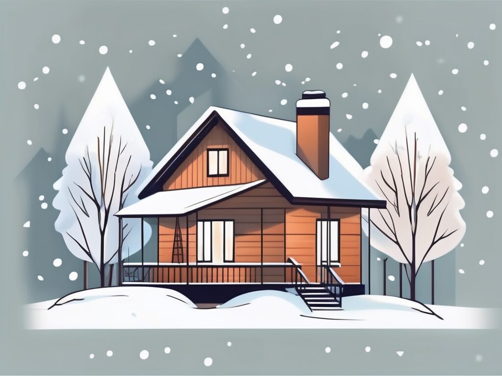 A cozy home in winter haven with a price tag hanging off it