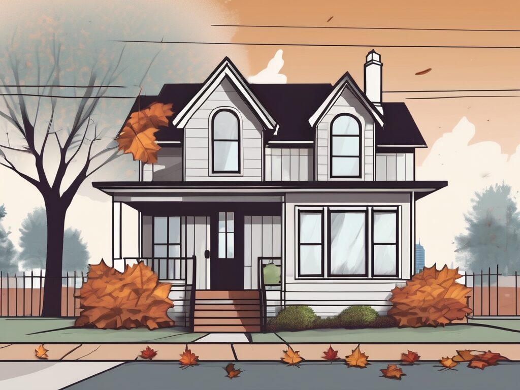 A quaint house with a 'for sale' sign in the front yard