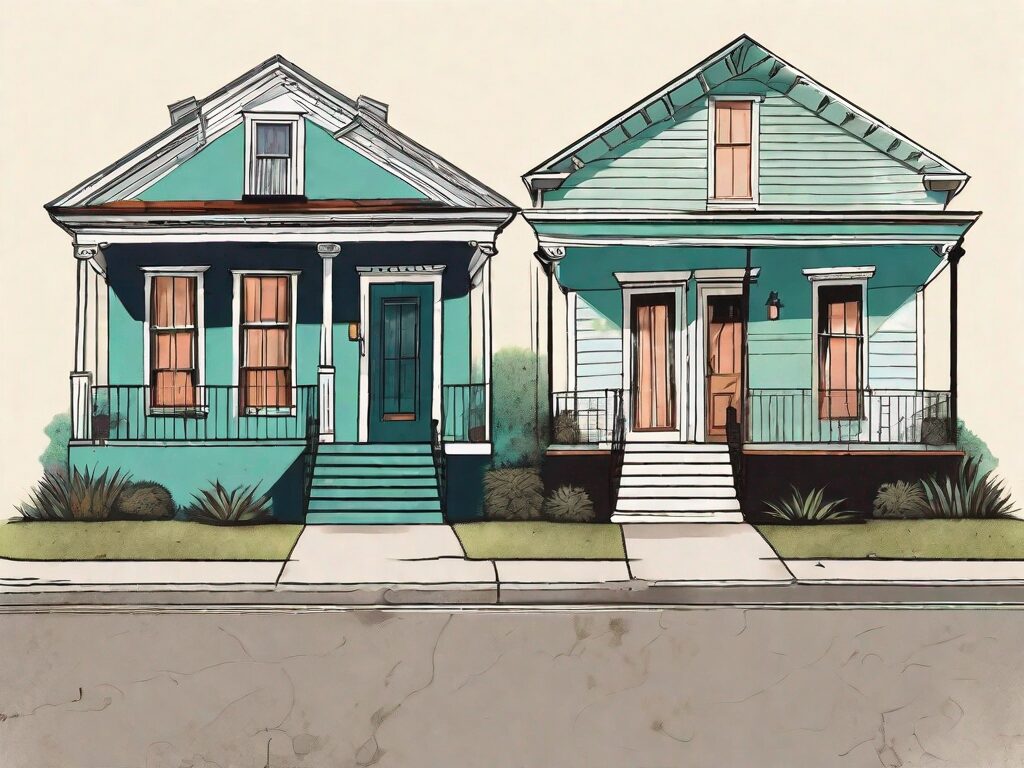 A classic new orleans-style house mid-flip