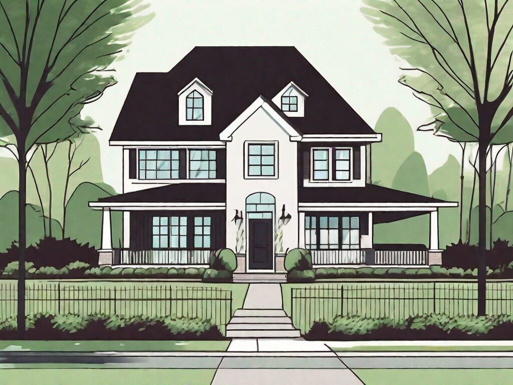 A picturesque suburban house in naperville