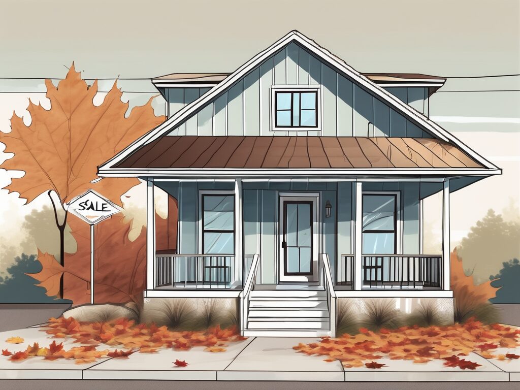 A picturesque panama city beach house with a 'for sale' sign in the yard