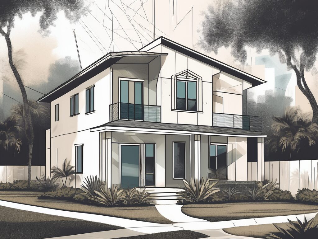 A typical north miami home with symbolic elements