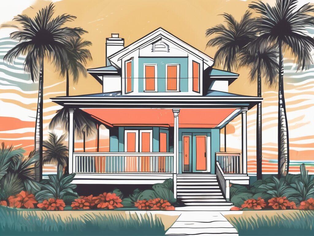 A vibrant and attractive house in gulf stream