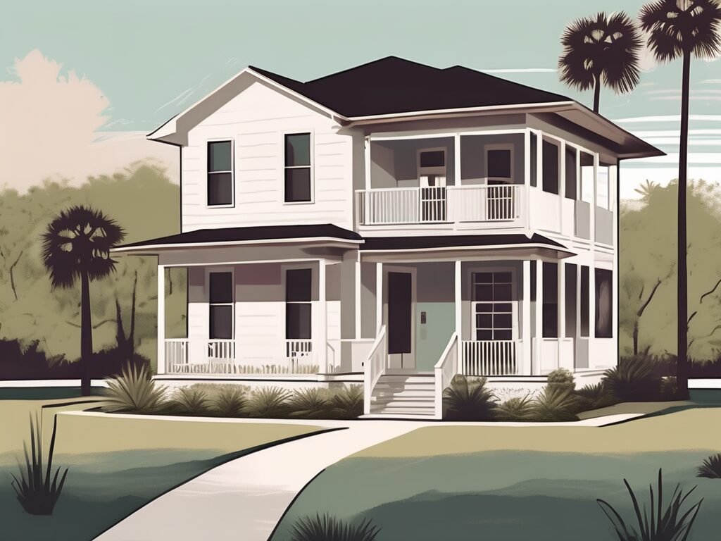 A charming home with a 'sold' sign on the front lawn