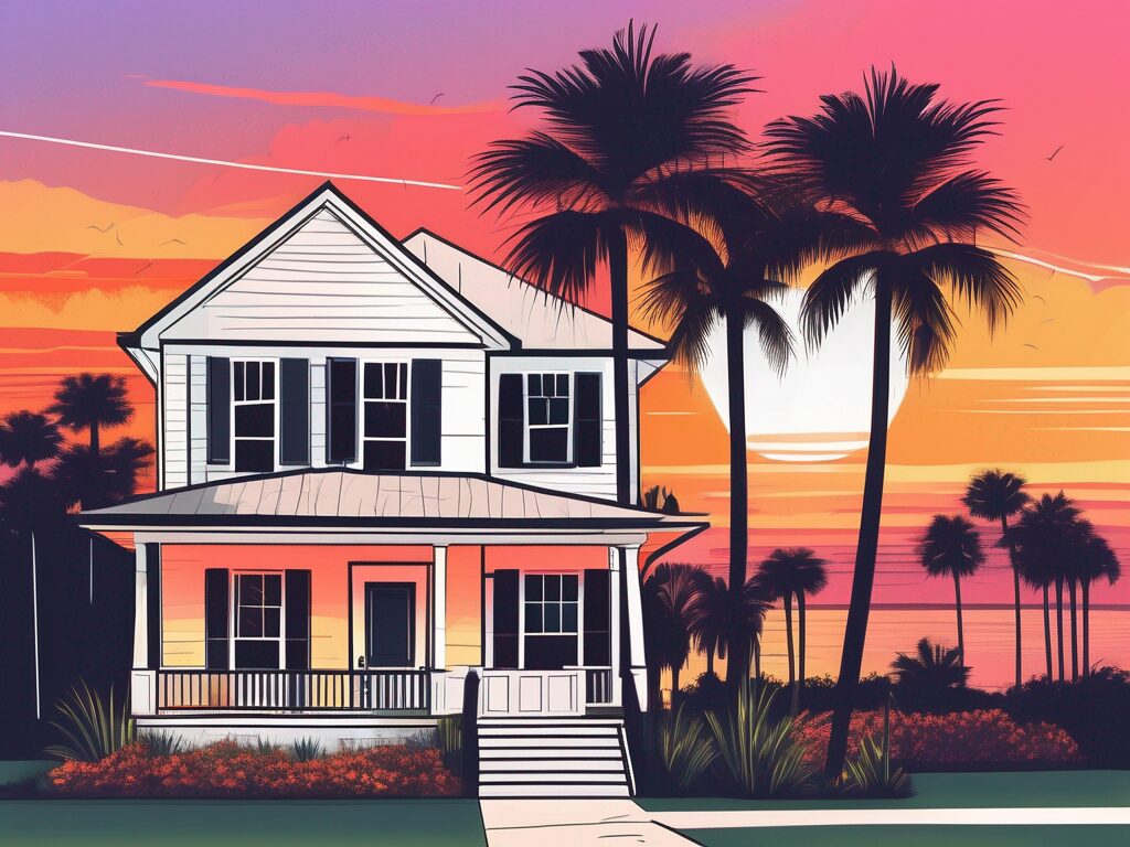 A charming house with a 'sold' sign in the front yard