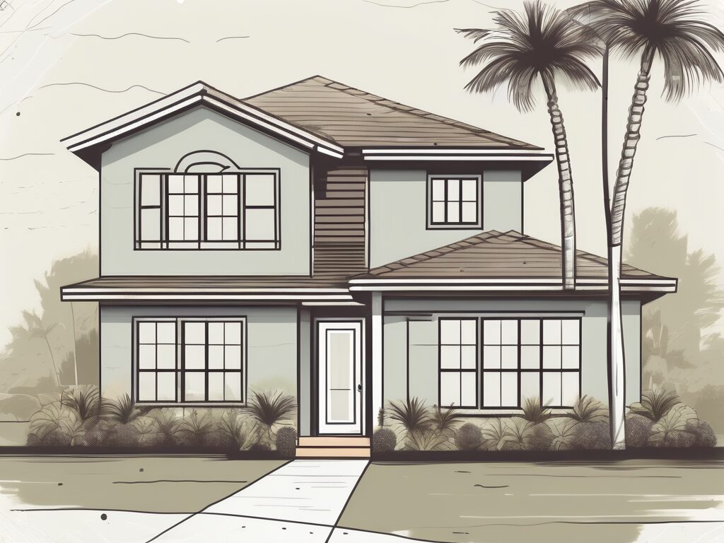 A typical residential house in cape coral