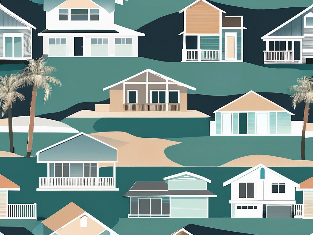 A beautiful daytona beach shores florida landscape with a variety of homes