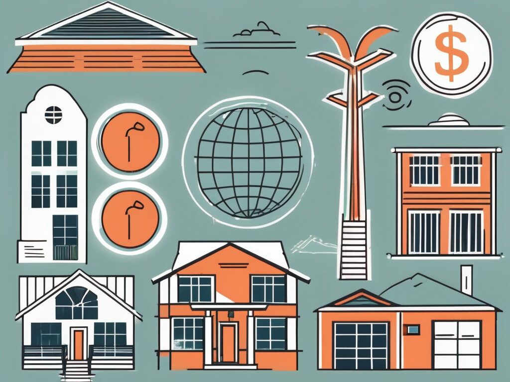 A beautiful delray beach florida home with various symbols like a dollar sign