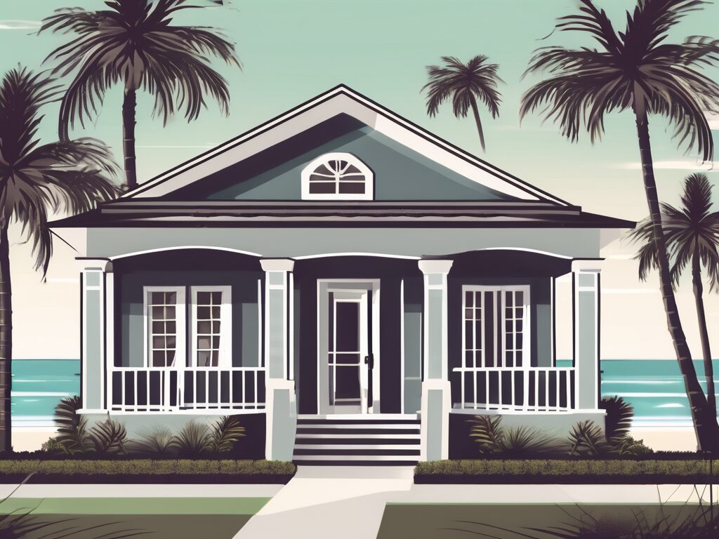 A traditional home in boynton beach