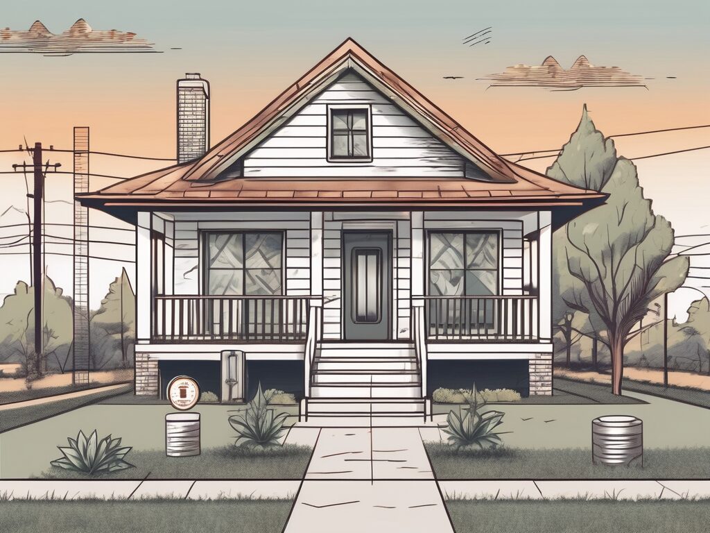 A traditional home with a 'for sale' sign in the front yard