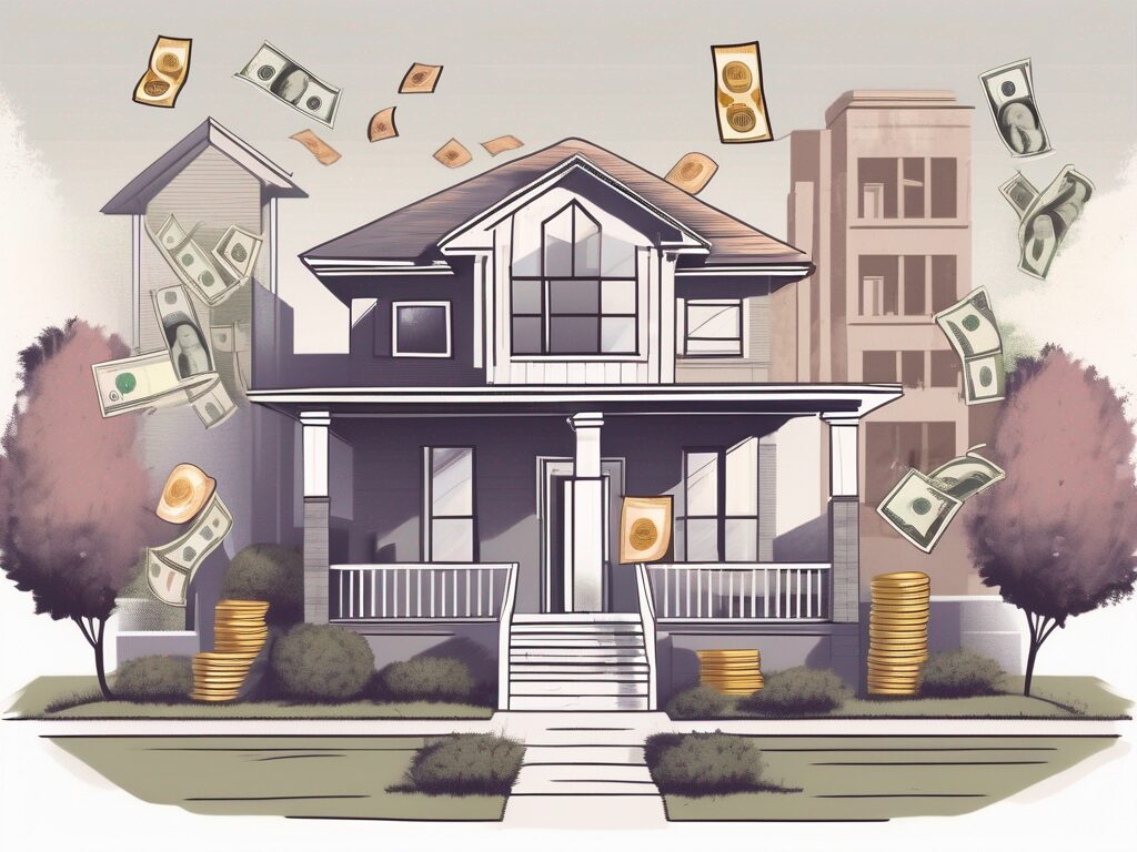 A house in mulberry with a for-sale sign in the front yard