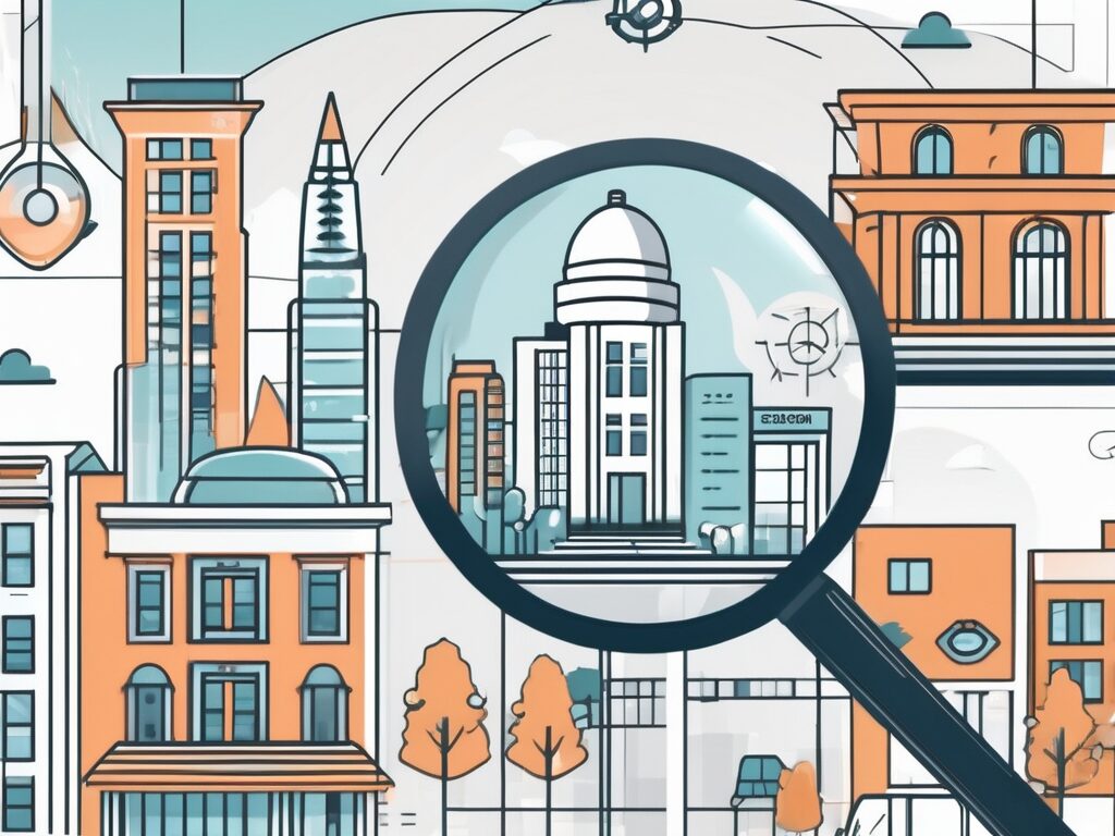 A digital interface featuring real estate properties