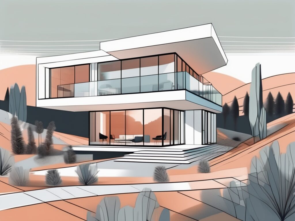 A modern home in howey-in-the-hills