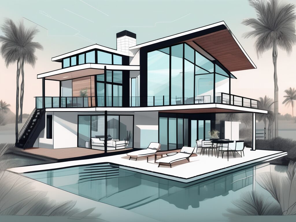 A modern home in indian shores