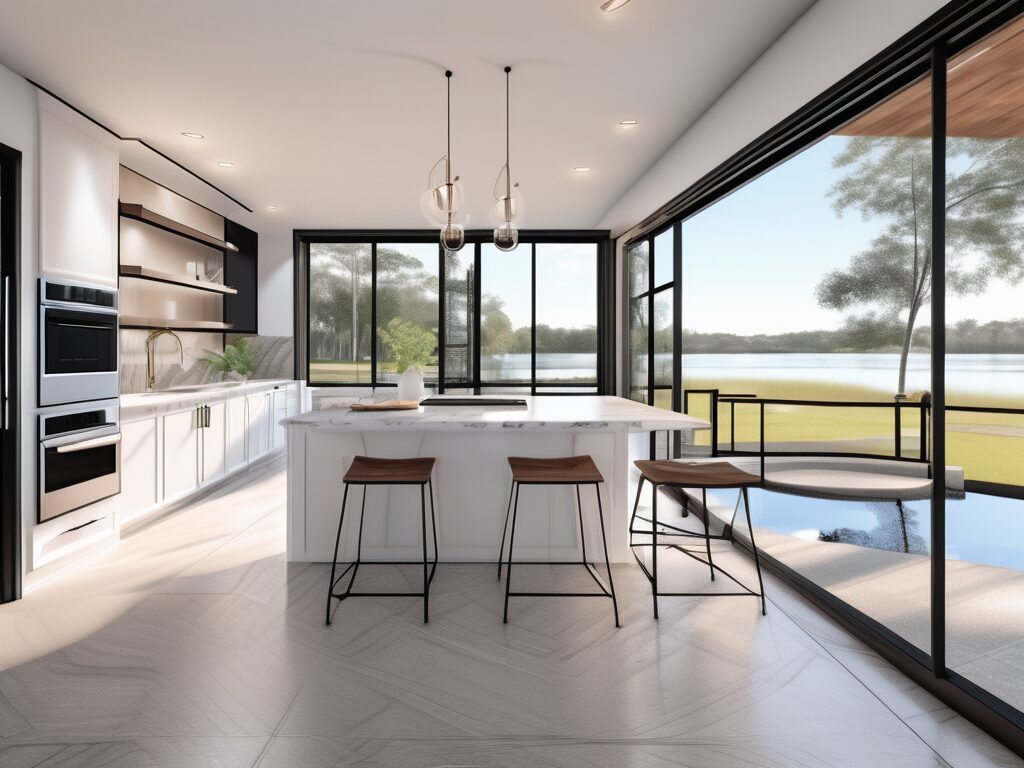 A 3d virtual tour interface showcasing a beautiful home in lake alfred