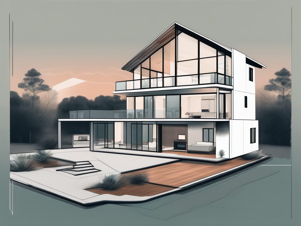 A contemporary house in lake butler