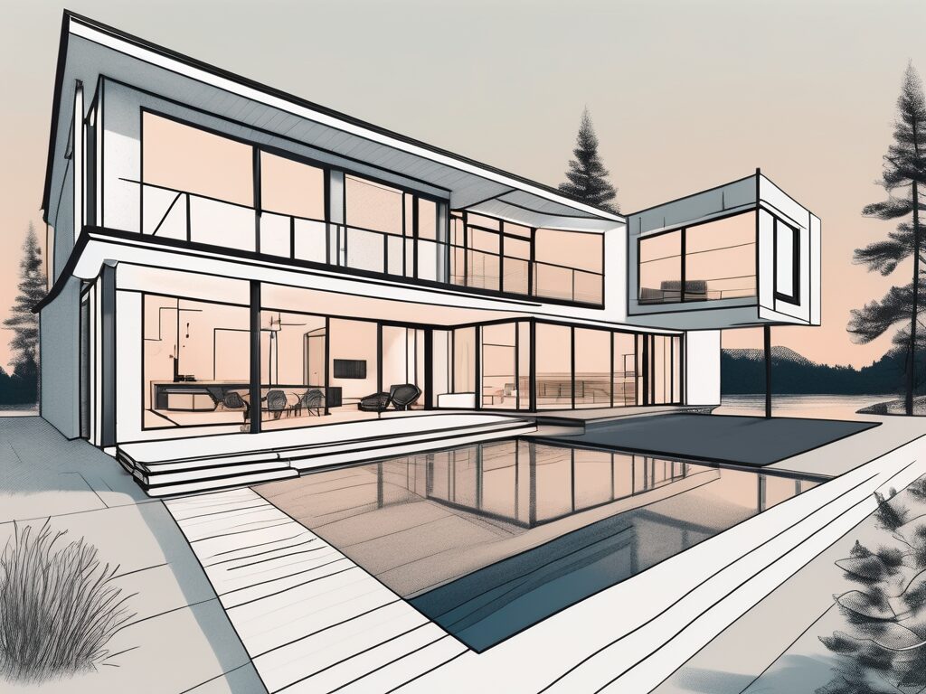 A modern home in lake city