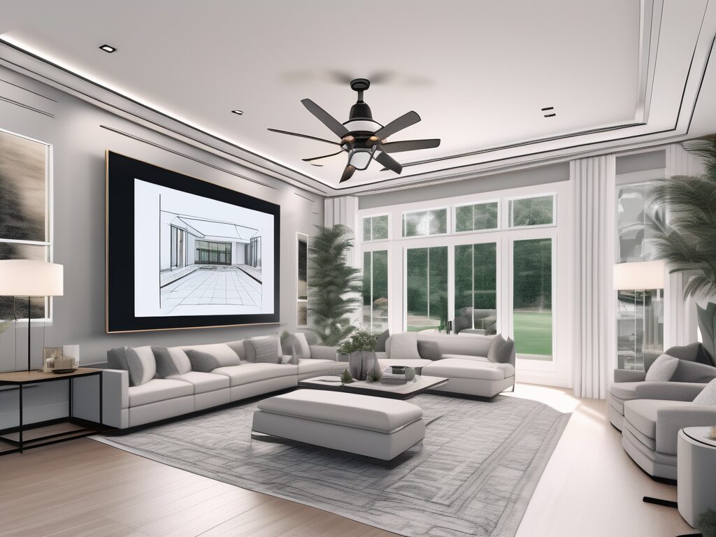 A 3d virtual tour interface displayed on a computer screen