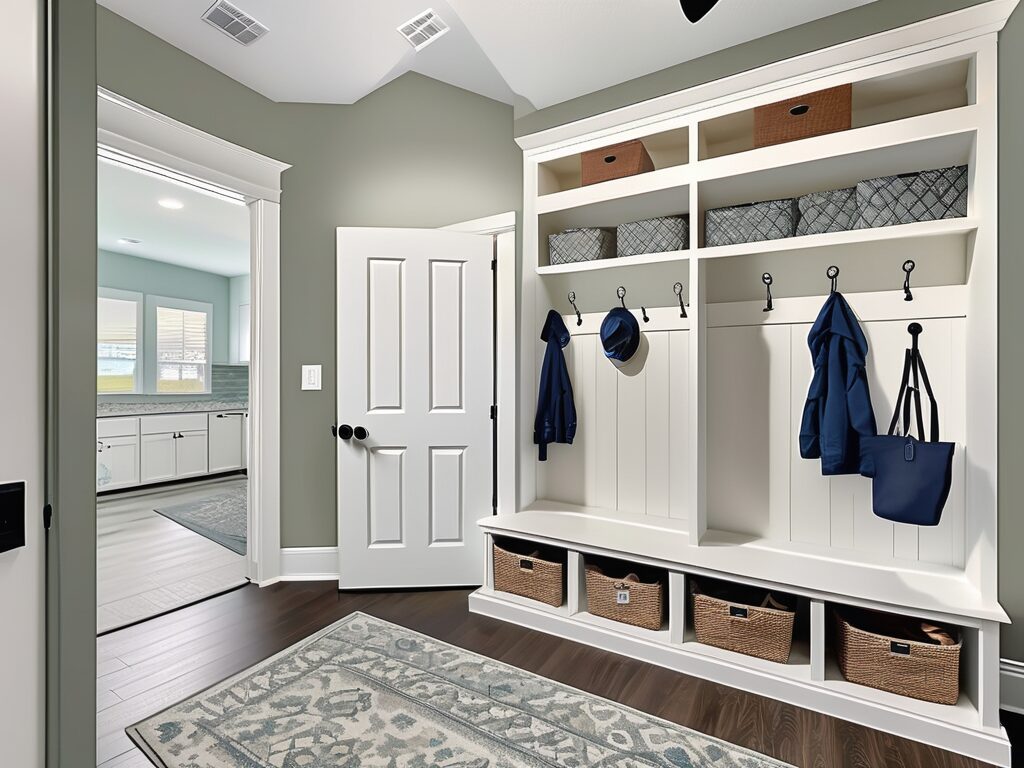 A transformed mudroom in a st. augustine