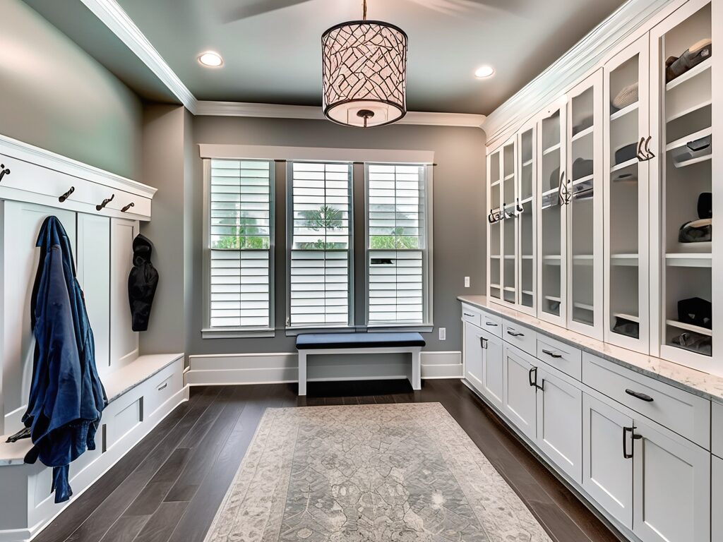 A transformed mudroom in a house in valparaiso
