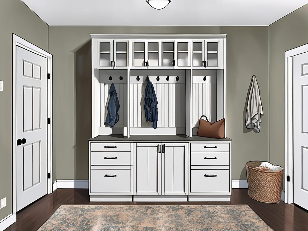 A transformed mudroom in a home in wewahitchka