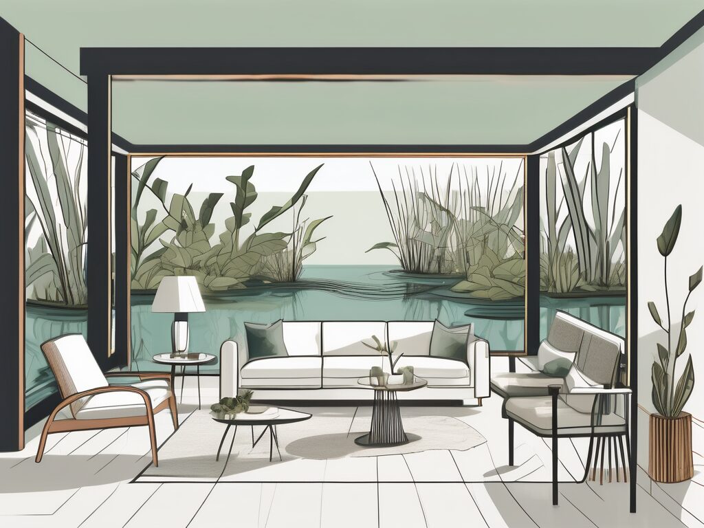 A stylishly staged home in everglades city