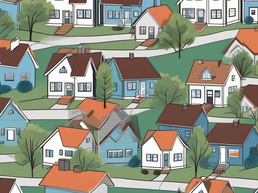 An attractive belleview neighborhood with various houses
