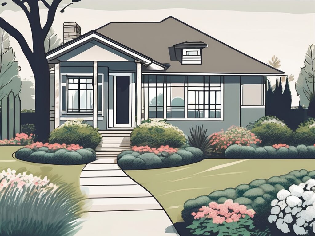 An attractive cottondale home with various strategic elements such as a well-maintained garden