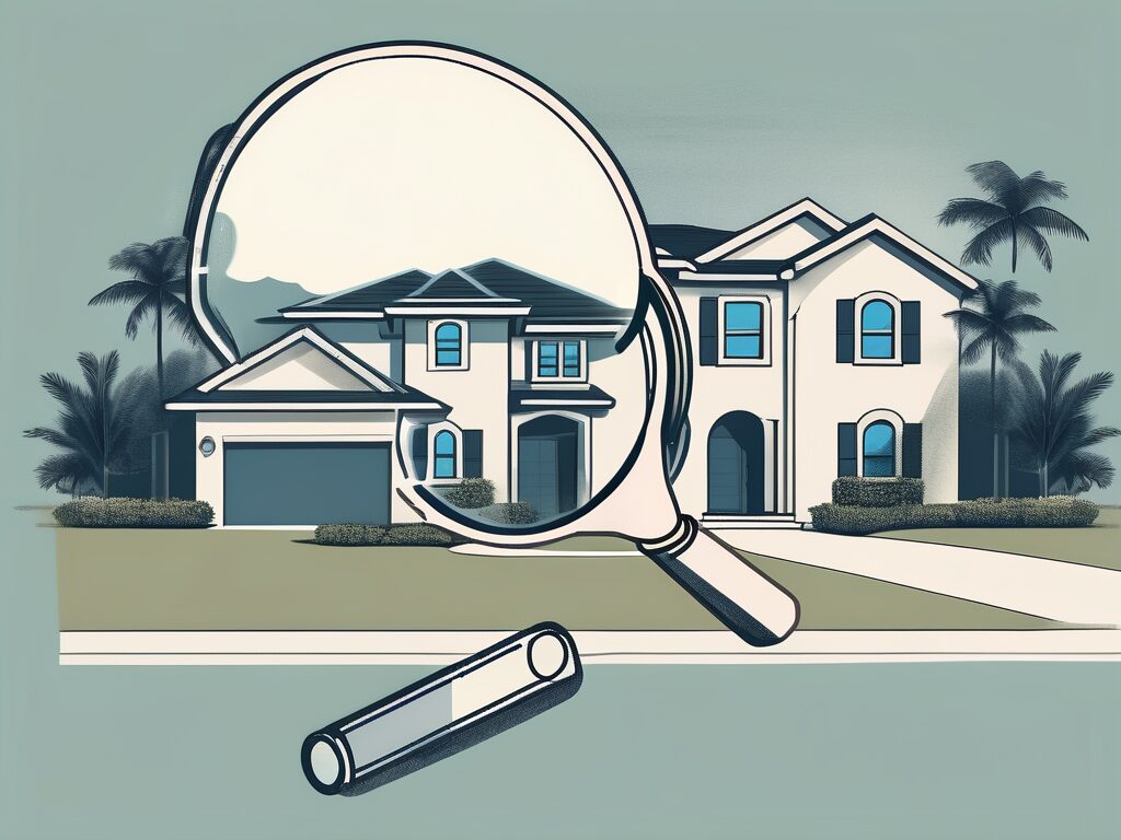 An attractive house in cutler bay with a magnifying glass hovering over it